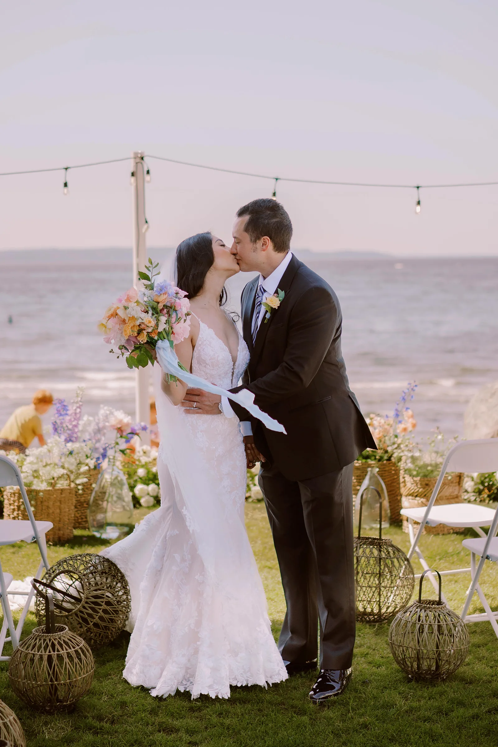 Wedding photos at Edmonds Waterfront Center a wedding venue North Seattle