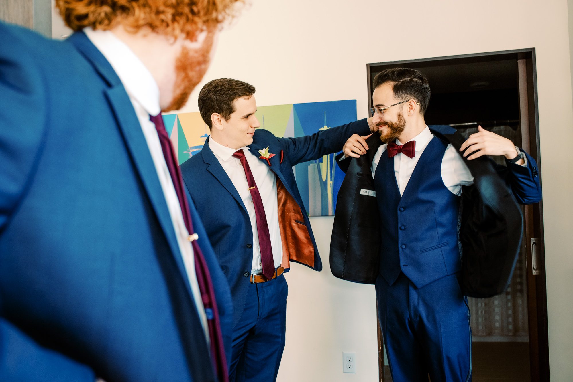 Groom Kyle looking dapper!